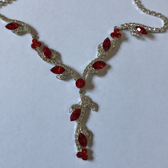 Crystal and Red Jewelry - Perfect for holidays - Picture 2 of 3